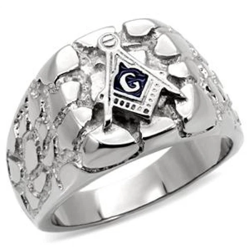 Men's Die-Cast Mason Stainless Steel 316 Masonic Ring Sizes  8-13