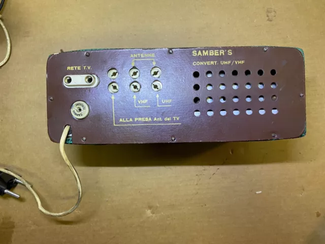 Samber's convert. UHF/VHF convertitore miscelatore antenna booster epoca vintage 3