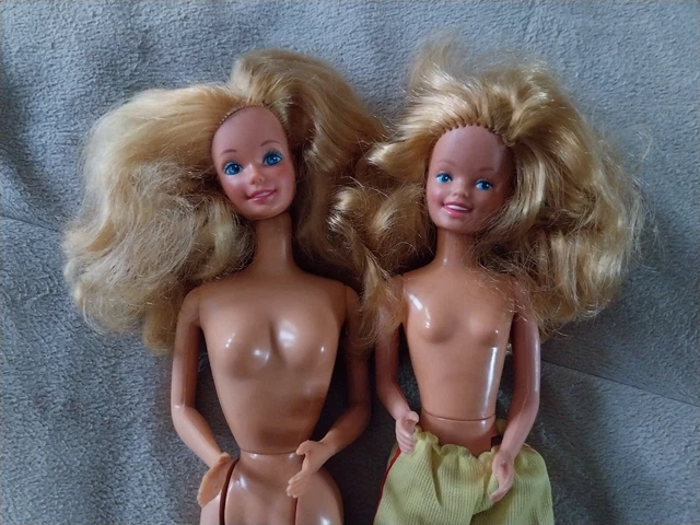 Vintage Barbie Doll And Teen Little Sister Skipper Doll 1984