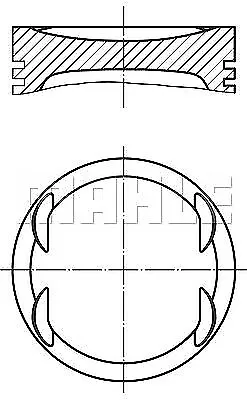 MAHLE Kolben  für MERCEDES-BENZ