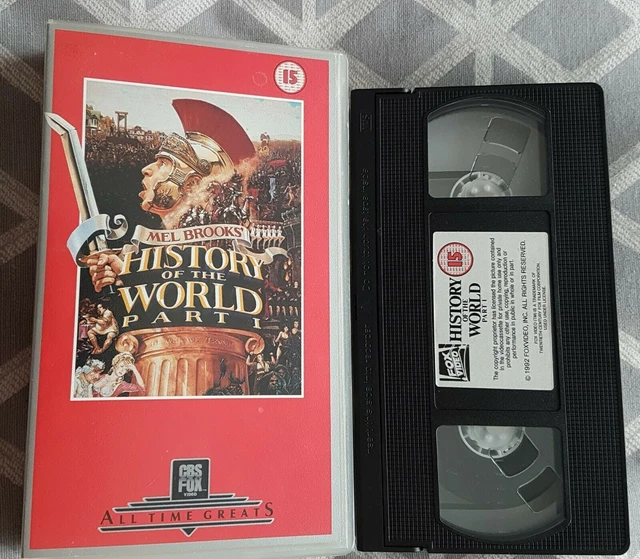 HISTORY OF THE WORLD Part 1 (VHS) Mel Brooks + Madeline Khan + Dom