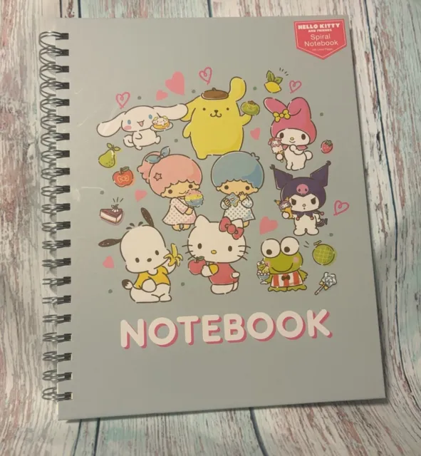 Hello Kitty and Friends Spiral Notebook Hard Cover 160 Lined Pages