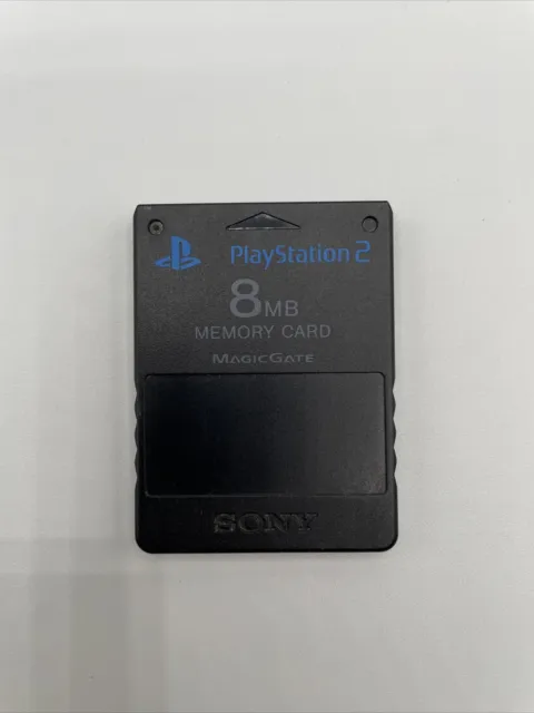 Official Original OEM Sony PlayStation 2 II Memory Card (Black) PS2 Authentic!