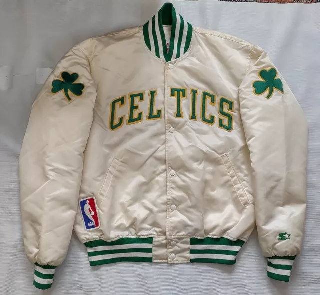 Vintage Made In Usa! Starter Authentics Boston Celtics Satin Jacket Size Xl