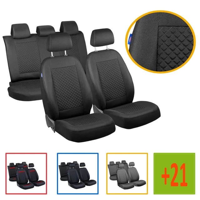 DDZYY Coprisedili Auto Anteriore per Nissan X-Trail I T30 2001 2002-2007, Pelle Impermeabile Set Copri-Sedile per Guidatore e Passeggero Accessori,A