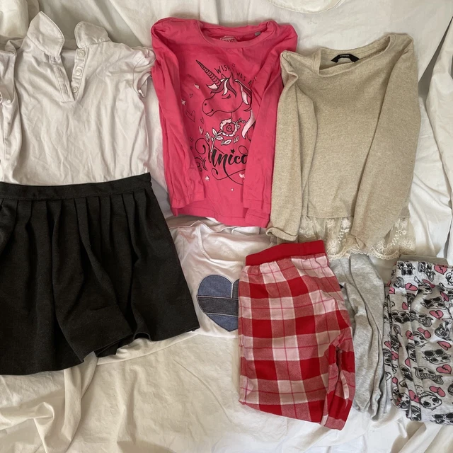 Bundle of girls clothes age 6-7 Years Used Set 1