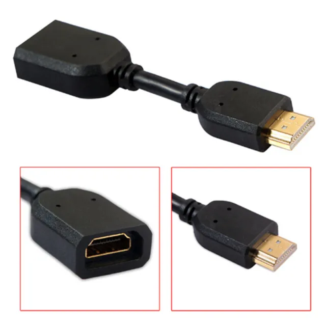 4K HDMI 2.0 Extender Cable Male to Female Adapter for HDTV PS4 Switch Laptop TU