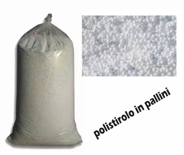 Polistirolo In Pallini Per Riempimento Puf Pouf Puff Imballaggio Edilizia 1 Kg