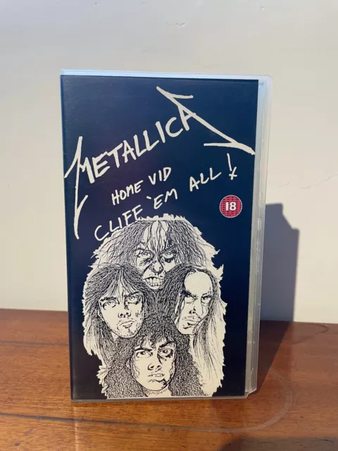 Metallica Home Vid Cliff 'em All VHS cert 18 music