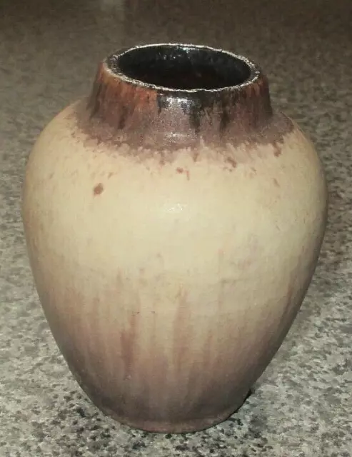 RARE 60s 70s VINTAGE  FAT LAVA VASE  RETRO STUDIO CERAMIC ART POTTERY