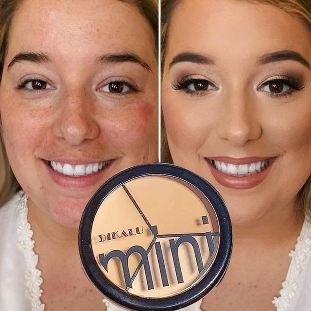 3 Colors Acne Cover Moisturizing With Brush Persistence Concealer Palette