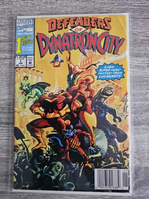 1992 Marvel Comics Defenders of Dynatron City #1