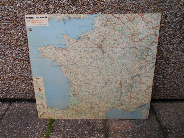 CARTE DE FRANCE Michelin - Occasion - Année 1960/1970 EUR 34,00