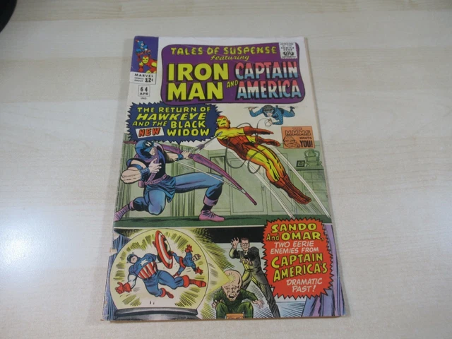 Tales Of Suspense #64 Silver Age Key Black Widow In New Costume Early Hawkeye