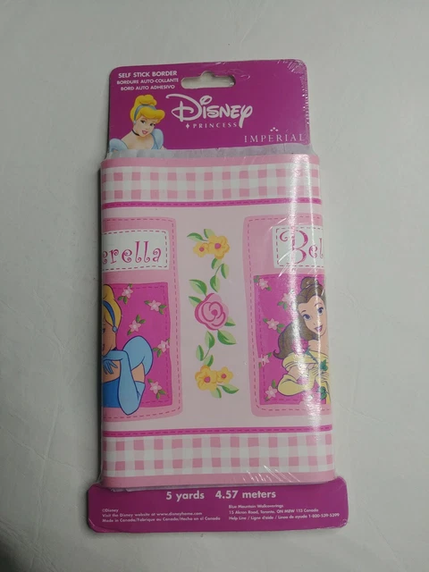 Disney Princess Self Stick Border 5 Yards / 4.57m - Brand New And Sealed