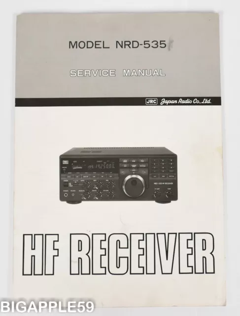 Factory Service Manual For JRC NRD-535 Shortwave Radio Receiver