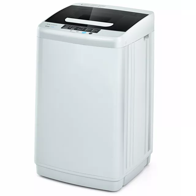 Costway Portable Full-Automatic Laundry Washing Machine 8.8lbs Spin Washer Pump