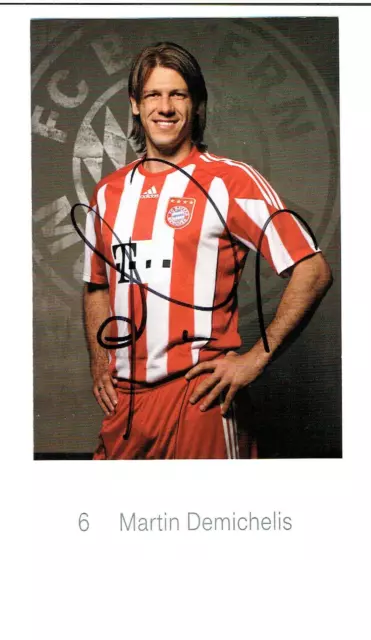 Martin Demichelis   seltene AK 10/11  Bayern München mit original Unterschrift