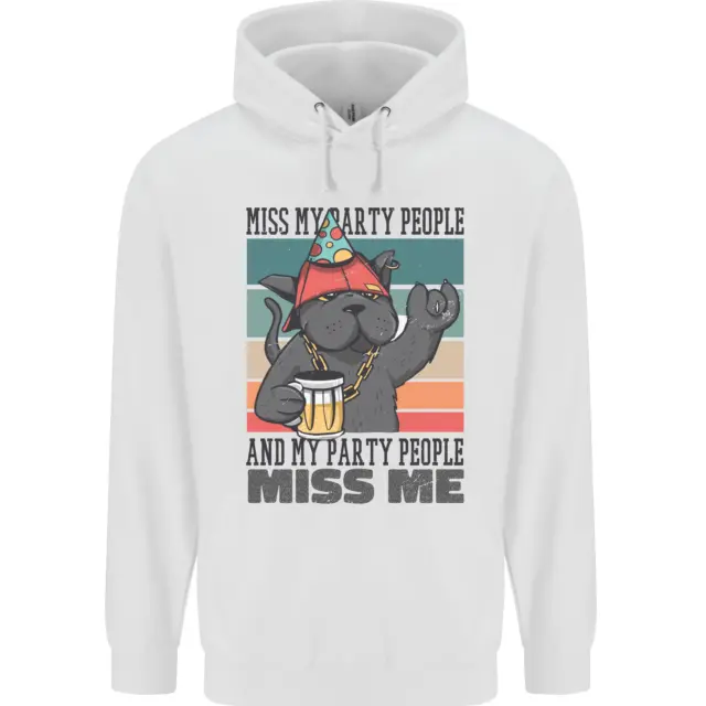 Funny Cat Miss My Party People Alcohol Beer Childrens Kids Hoodie