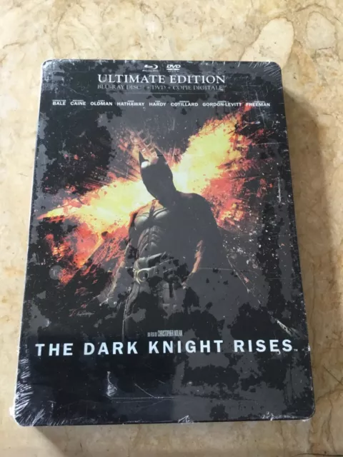 Batman The Dark Knight Rises Steelbook Ultimate Edition Blu-Ray + Dvd Neuf