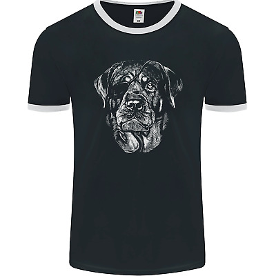 T-shirt da uomo Rottweiler con toppa occhi fotol