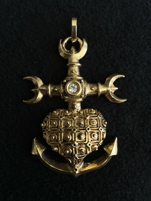 Croix De Camargue En Métal Argenté Vieilli - Style Provençal - Neuf Sans Emballage