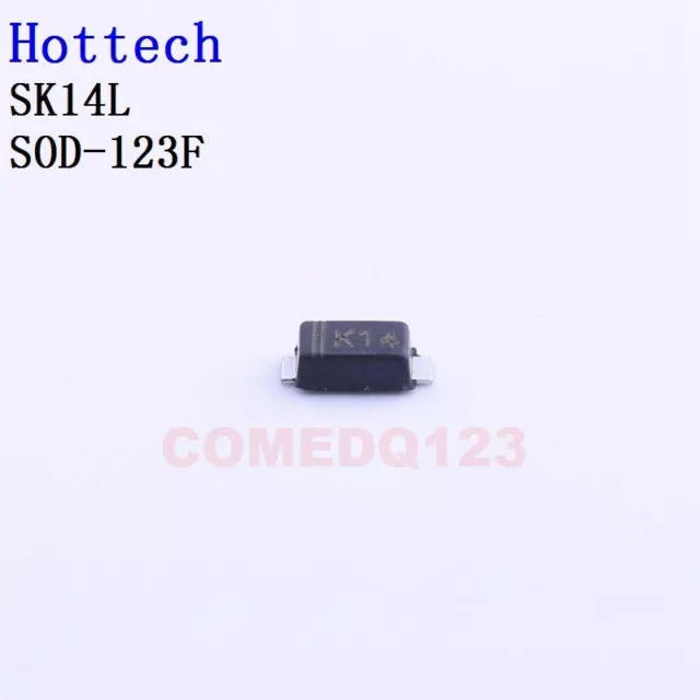 50PCSx SK14L SOD-123F Hottech Schottky Barrier Diodes (SBD)