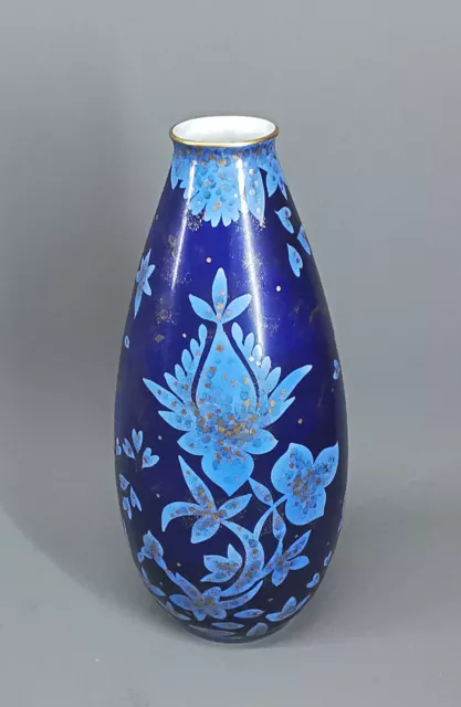 9140101-d Vase Rosenthal Hand Painted Floral Decoration H37cm