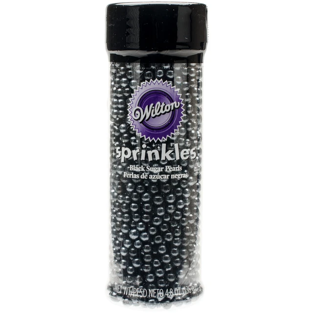 Paquete de 4 espolvoreadores de perlas 5 oz-negro -W7101129