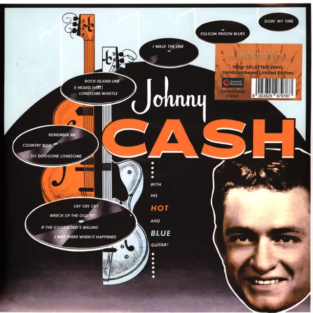 Johnny Cash - With His Hot And Blue Guitar Orange/Black Splatter  (EU - Reissue)