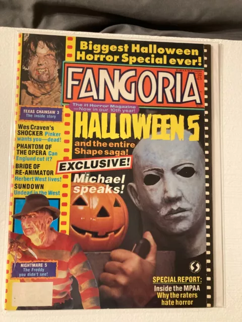 Fangoria Magazine Halloween 5 & Nightmare 5 November 1989