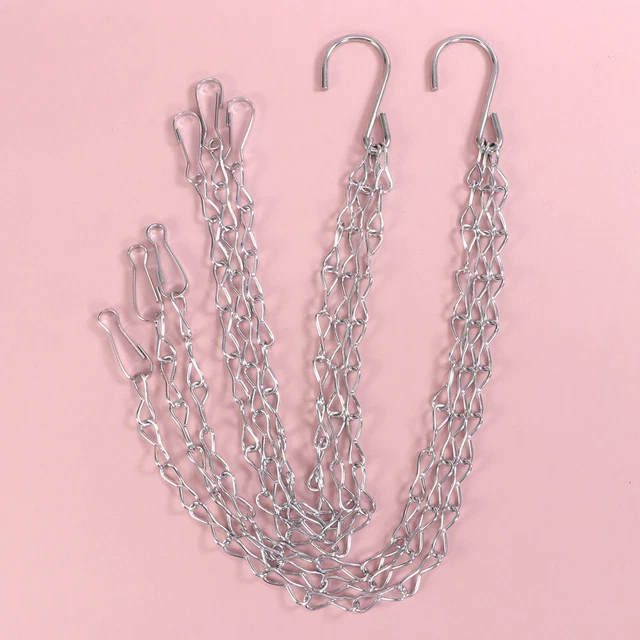 5 Pcs Blumentopf Eisen Hängen Haken Garten Ornamente Kette