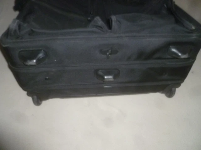 Black Tumi 20"X12"X 28" Long Wheeled Garment Bag Alpha Ballistic Nylon 22032Dh 2