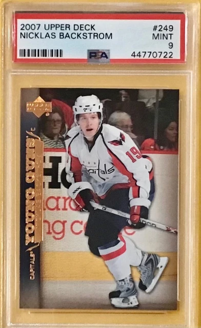 2007 UPPER DECK - YOUNG GUNS #249 - NICKLAS BACKSTROM - Rookie - PSA 9 - MINT