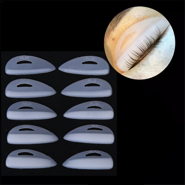 10 Pcs/Set Silicone Eyelash Perm Curlers Eye Lash Extension Graft .C3