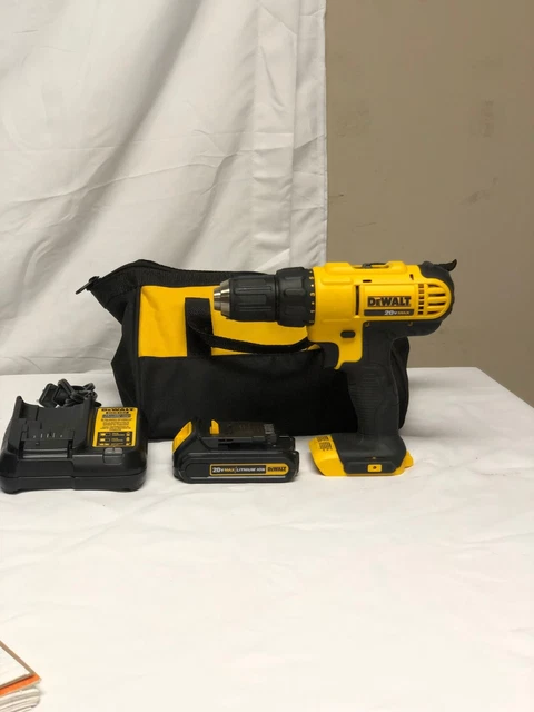 DEWALT DVD771 Black Yellow 1/2" 13mm Cordless 20V Max Handled Drill Driver Set DEWALT DVD771 Black Yellow 1/2" 13mm Cordless 20V Max Handled Drill Driver Set
