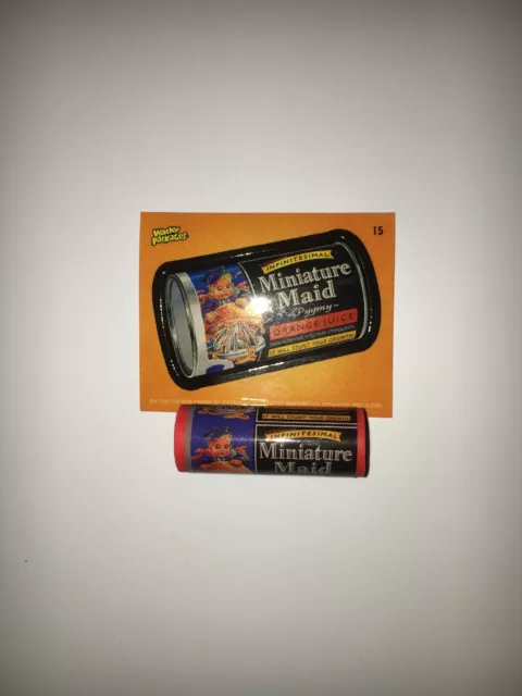 Wacky Packages Series 1 Eraser And Sticker #15 Miniature Maid Card
