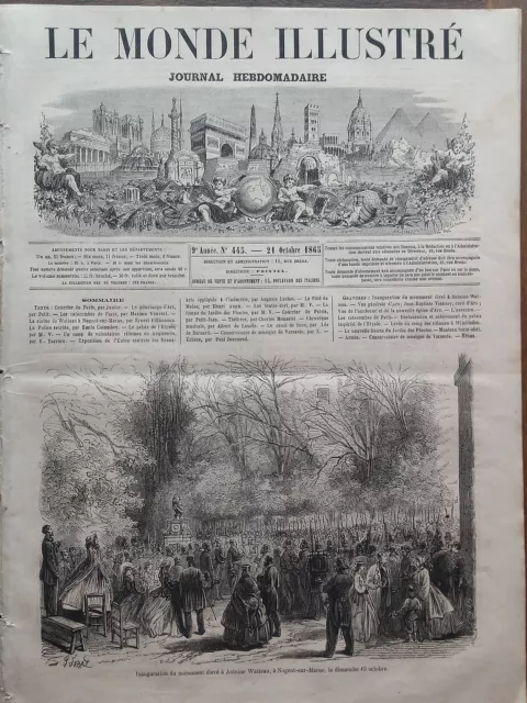 Le Monde Illustre 1865 N 443 Le Vicomte Et La Vicomtesse De Chabannes, A Toulon