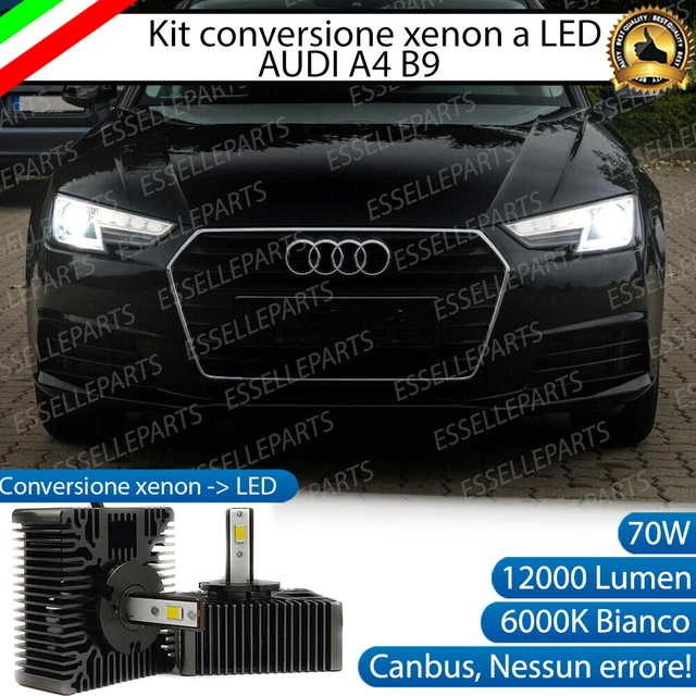 Kit HID H7 6000K 35W – 2 Lampadine Xenon Bianco E 2 Alimentatori 12V, Plug And Play Per Auto, 3 Volte Più Luminoso
