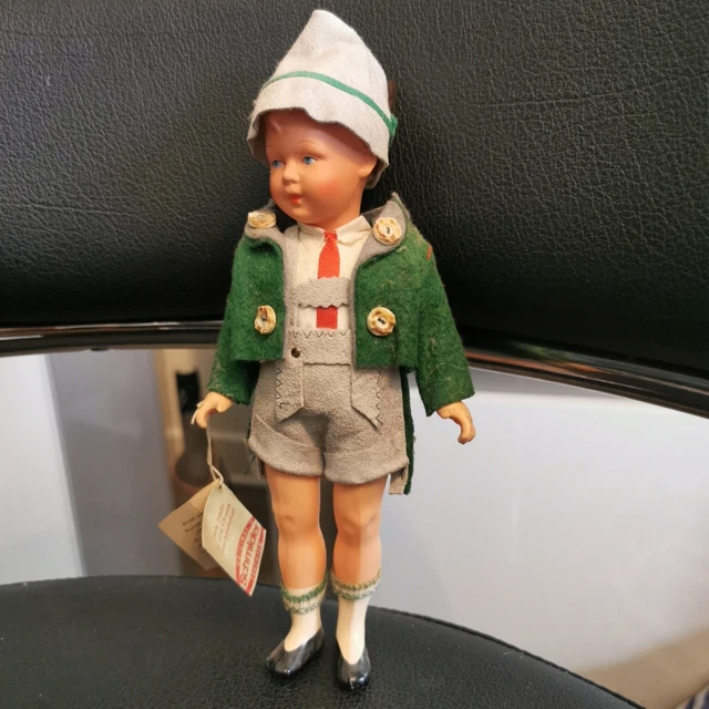 Poupée Allemande Original Schmider Trachten Toys Vintage Traditional Clothes