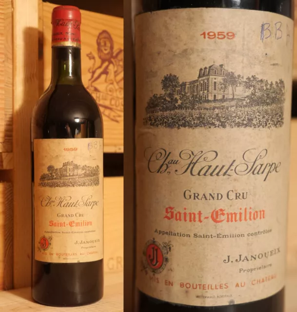 1959er Chateau Haut Sarpe - Saint Emilion Grand Cru - TOP RARITÄT !!!!