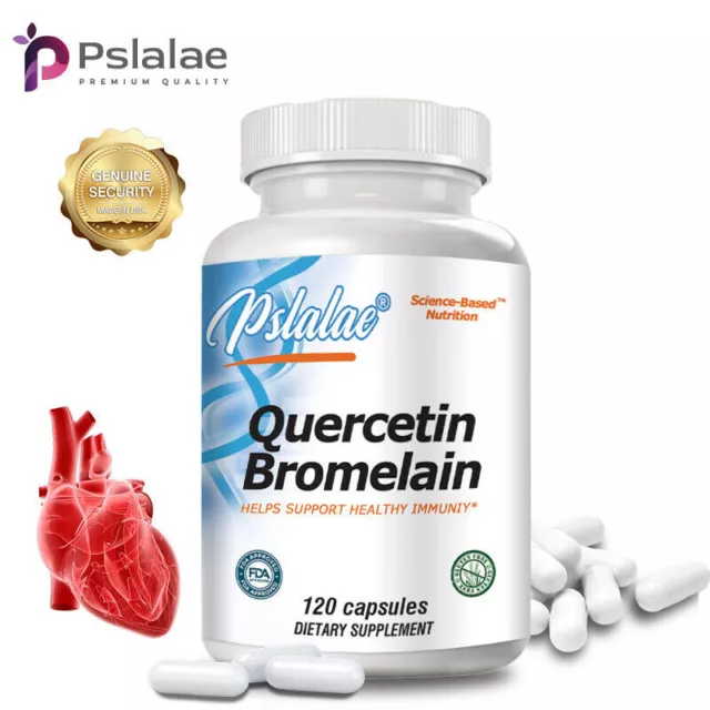 Quercétine Bromélaïne - Booster Immunitaire, Santé Cardiaque, Anti-inflammatoire