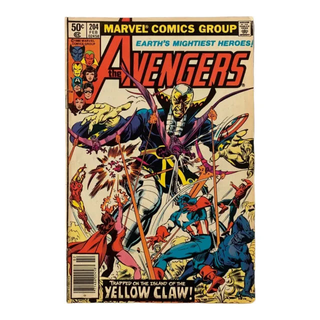 VTG 1981 The Avengers #204 Comic Book Marvel Comics