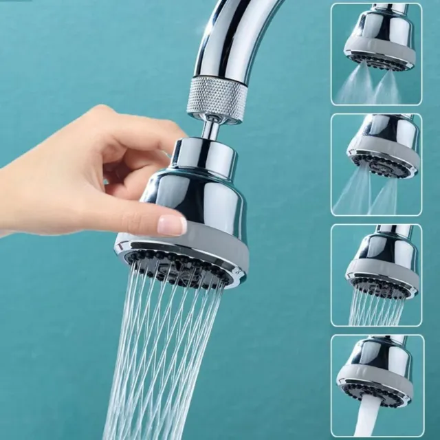 360° Rotating Faucet Extender Anti-splash Water Tap Filter Nozzle  Kitchen