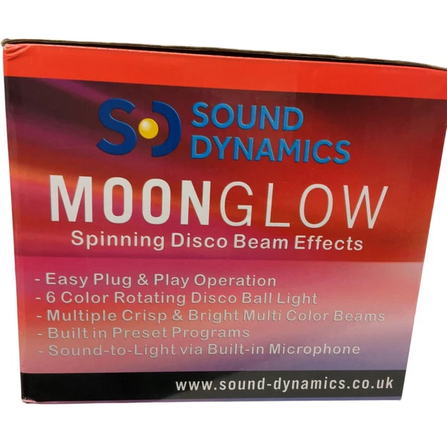 SOUND DYNAMICS MOONGLOW Spinning Disco Beam Effects Light 2193 £25.00 ...