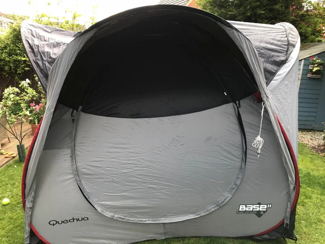 Person Bedroom Quechua Camping Shelter QUECHUA BASE II Seconds