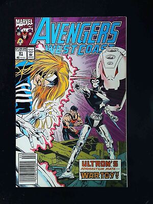West Coast Avengers #91  Marvel Comics 1993 Vf Newsstand