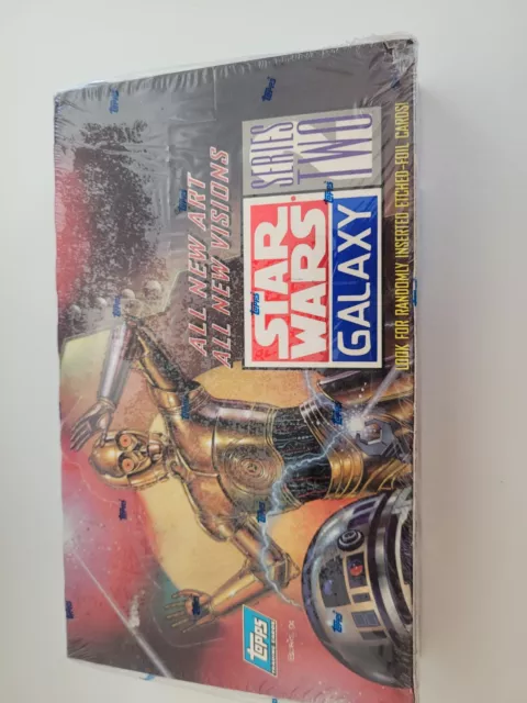 Star Wars galaxy series 2 trading cards sealed box of 36 unopened packs