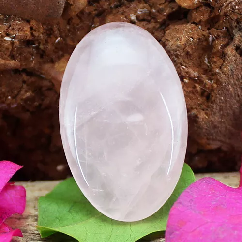 Fabulous Top Selling 41.00 Cts Natural Untreated Oval Pink Rose Quartz Gemstone