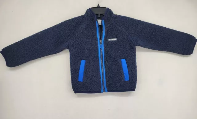 Columbia Youth Fleece Winter Jacket - Size XXS - Blue